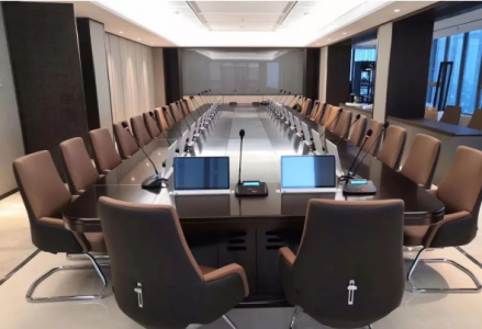 无纸化会议系统服务于合肥某会议室